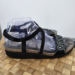 Naot Black and Gray Sandals
